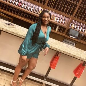 Charlotte Russe Green Romper